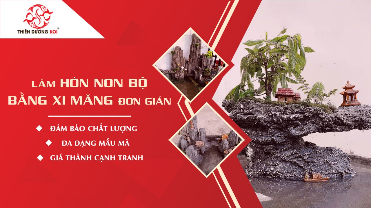 Hướng dẫn cách làm hòn non bộ mini bằng xi măng đơn giản và tiết kiệm