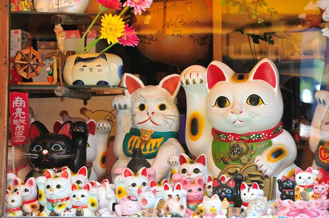 Tìm hiểu về Mèo Maneki Neko - Huy hiệu may mắn của Nhật Bản