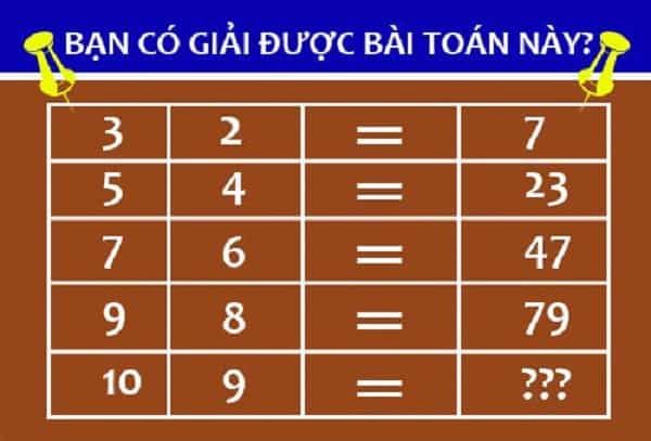 Những bài toán kiểm tra IQ hay và thử thách