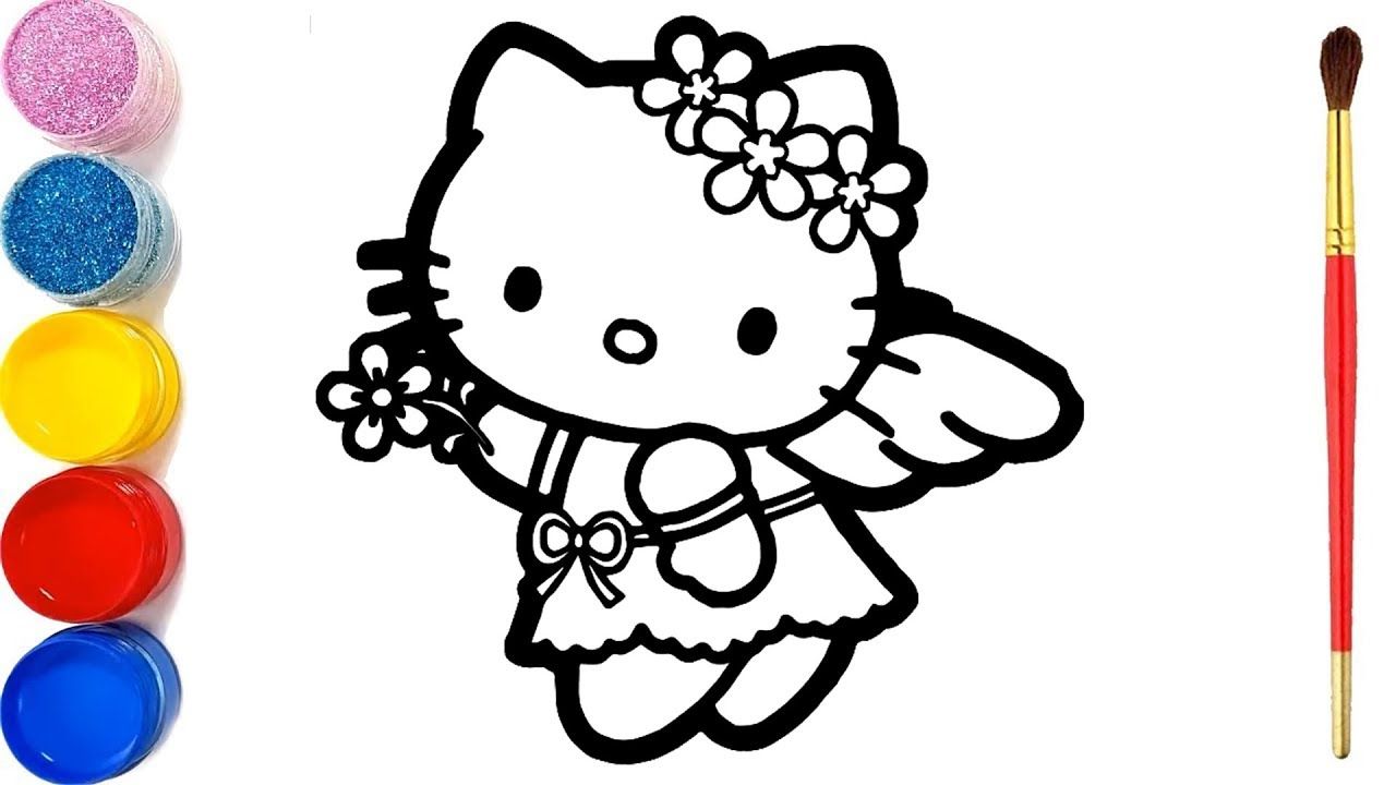 Hướng dẫn vẽ Hello Kitty đơn giản, thu hút cho trẻ nhỏ